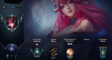 Conta LoL Plat III (Diamante em 2020) com 155 skins