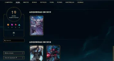 conta league of legends