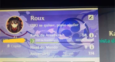Conta Genshin Impact