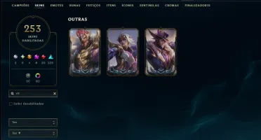 Prata 2 com TODOS os Champs e 253 Skins +3 Transcendentes