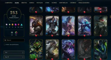 Prata 2 com TODOS os Champs e 253 Skins +3 Transcendentes