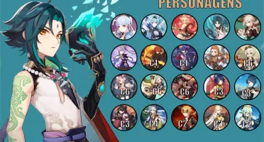 AR 57 XIAO/AYAKA/EULA/YOIMIYA/KAZUHA/ E OUTROS