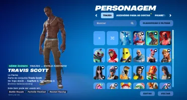 Conta Fortnite Com Travis + 1900 Vbucks