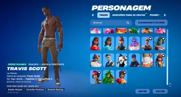 Conta Fortnite Com Travis + 1900 Vbucks