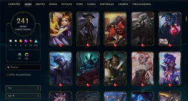 Prata 3 com TODOS os Champs e 241 Skins ( JG / TOP )