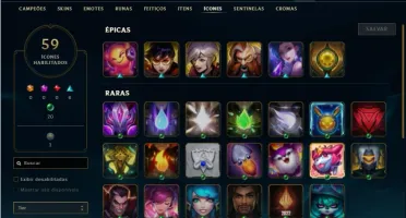 Conta prata 1 com 41 Champs e 13 Skins ( 2 Ultimates )