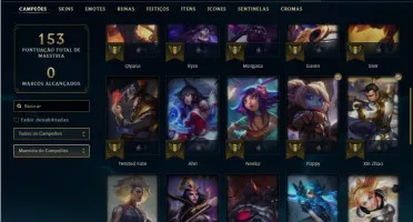 Conta prata 1 com 41 Champs e 13 Skins ( 2 Ultimates )