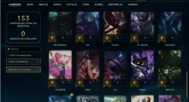 Conta prata 1 com 41 Champs e 13 Skins ( 2 Ultimates )