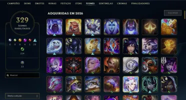 Conta Esmeralda 3 lvl 284 todos os champions 163 skins