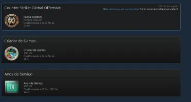 Conta steam 18 anos + prime e outros games.