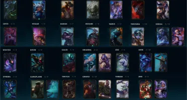 Conta lol unranked 133 champions, 61 skins, 111 ícones.