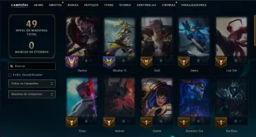 Esmeralda 3 com 50 Champs e 48 Skins ( JG / TOP )