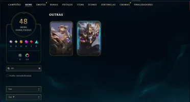 Esmeralda 3 com 50 Champs e 48 Skins ( JG / TOP )