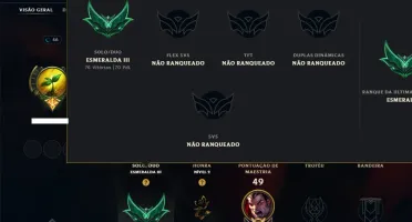 Esmeralda 3 com 50 Champs e 48 Skins ( JG / TOP )