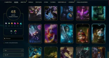 Esmeralda 3 com 50 Champs e 48 Skins ( JG / TOP )
