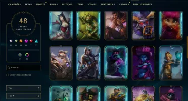 Esmeralda 3 com 50 Champs e 48 Skins ( JG / TOP )