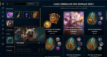 Conta ouro 3 com 7 skins e 34 champs