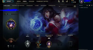 Conta Main Ahri m6 Prata 1 season 2019 Level 48