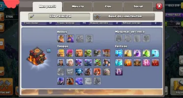 Conta de coc, clash royale e brawl stars