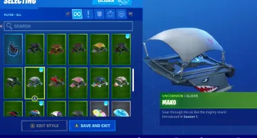 CONTA FORTNITE - BLACK KNIGHT COM MAKO GLIDER.