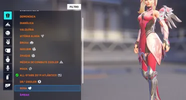 Conta Overwatch 2 Mercy Rosa