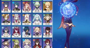 Nahida, Raiden, Mona c1, Ayato Ar37
