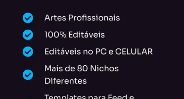 Tenha acesso a 100 Mil Arquivos editáveis do Canva