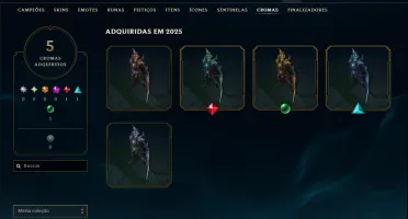 Unranked com 40 Champs e 7 Skins