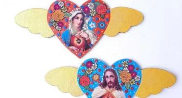 Enfeite de Parede Sagrado Coração