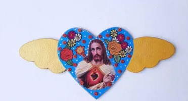 Enfeite de Parede Sagrado Coração