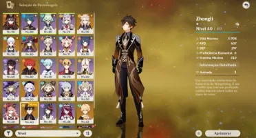 Hutao, Zhonglin, Ayaka, Albedo, 2 Baculo e +