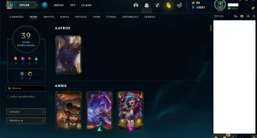 Conta de LOL Diamond 3 / 30 PDL / 143 champs / 39 skins