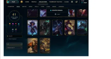 Conta League Of Legends Gold IV 41 Skins