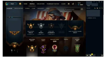 Conta League Of Legends Gold IV 41 Skins