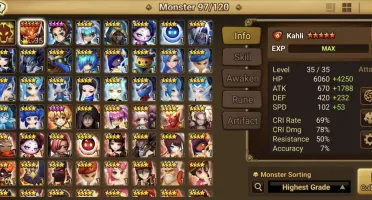 Summoners War Global com Zenitsu Dark e Light + Douman