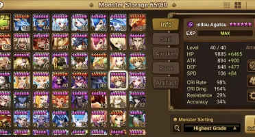 Summoners War Global com Zenitsu Dark e Light + Douman