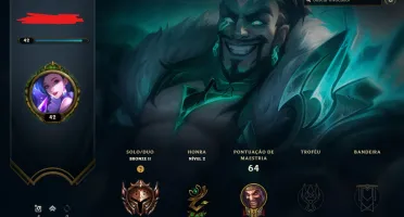 Conta Smurf Legue of legends lvl 42 Vários ícones 31 Champs