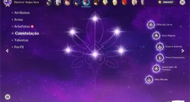 Conta Genshin AR49+VENTI+AYAKA+BAAL+DILUC+SARAC6