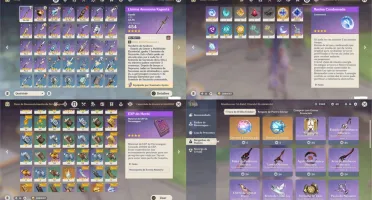 Conta Genshin AR49+VENTI+AYAKA+BAAL+DILUC+SARAC6
