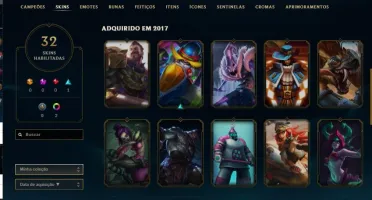 Conta League of legends 103 Champ 32 Skin platina 3