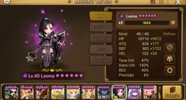 Summoners Wars com Leona LD nat5