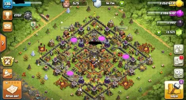 Conta Clash of Clans CV10 com 13500 gemas!