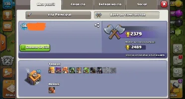 Conta Clash of Clans CV10 com 13500 gemas!