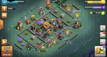 Conta Clash of Clans CV10 com 13500 gemas!