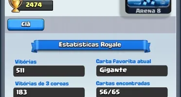 Conta Clash Royale,Nível 8,Arena 8,Mago de Gelo e Cemitério