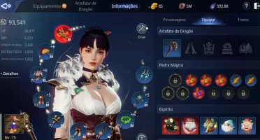 Conta Lv 75 Email Prório, Perfeita Pra Alt, Power 93,500!!!