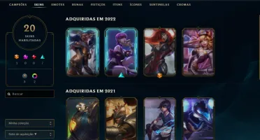 Conta league of legends Platina com MMR bom