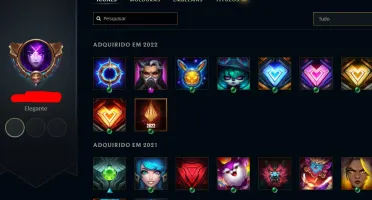 Conta league of legends Platina com MMR bom