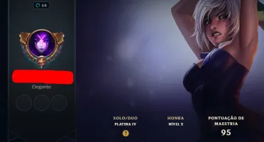 Conta league of legends Platina com MMR bom