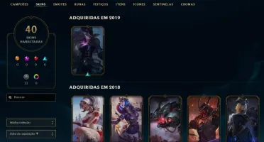 Conta League of Legends 132 champs / 40 skins / 72K DE EA